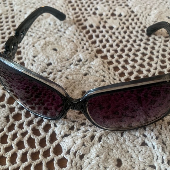 Reading Sunglasses - Black Silver + Bling - 1.75 Bifocal Magnification NWOT - Picture 3 of 4